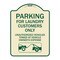 Signmission Parking for Laundry Customers Only Unauthorized Vehicles Towed at Vehicle Owners Exp, TG-1824-23443 A-DES-TG-1824-23443 - alternate 1